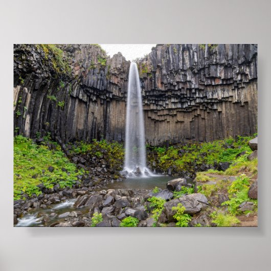 Svartifoss waterfall poster (Voorkant)