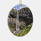 Svartifoss waterval, IJsland Keramisch Ornament (Rechts)