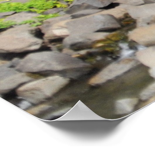 Svartifoss waterval, IJsland Poster (Hoek)