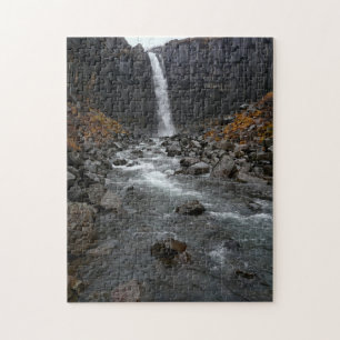 Svartifoss waterval in IJsland Legpuzzel