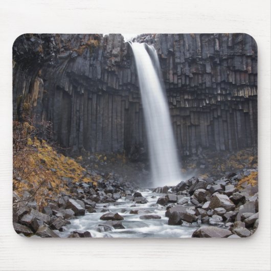 Svartifoss waterval in IJsland mousepad Muismat (Voorkant)
