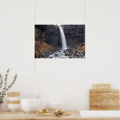 Svartifoss waterval in IJsland poster (Keuken)