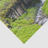 Svartifoss-waterval in Skaftafell - IJsland Tissuepapier (Detail)