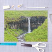 Svartifoss-waterval in Skaftafell - IJsland Tissuepapier (Craft)