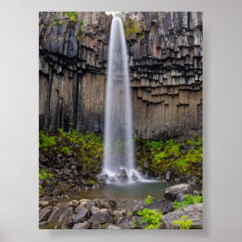 Svartifoss waterval poster