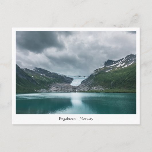 Svartisen Glacier Noorwegen Briefkaart (Voorkant)