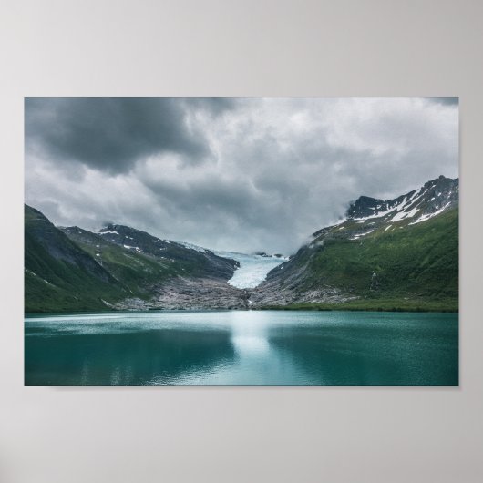 Svartisen Glacier Noorwegen Poster (Voorkant)