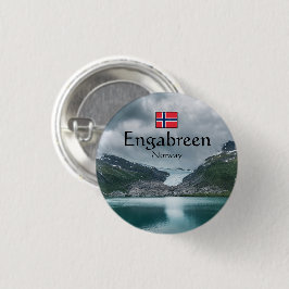 Svartisen Glacier Noorwegen Ronde Button 3,2 Cm