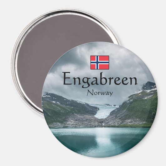 Svartisen-gletsjer Noorwegen Magneet (Voorkant / Achterkant)