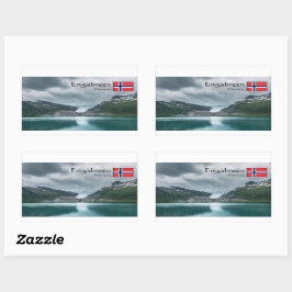 Svartisen Gletsjer Noorwegen Souvenir Rechthoekige Sticker