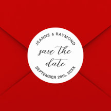 Save The Date Wedding Stickers