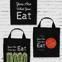 You Are What You Eat Tote Bag Collection