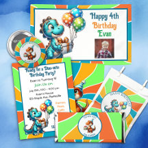 Dinosaur Themed T-Rex Boy's Birthday Party