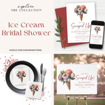 Boho Floral Ice Cream Bridal Shower