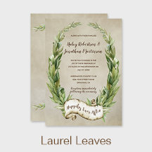 Rustic Laurel Wreath and Banner