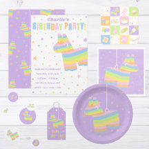 Pastel Rainbow Birthday Party Supplies