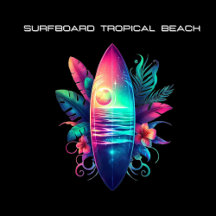 Surfboard Tropical Beach