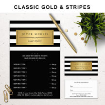 Matching items: Classic Gold Black White Stripes