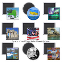 Travel Theme Kitchen Magnets