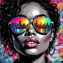 Comic Pop Beautiful Black Women