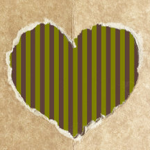 Striped pattern in chocolate brown and olive green