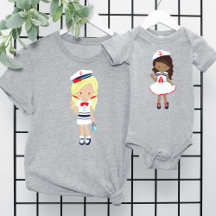 Cute Girl, Boat Captain - Baby and Kids Clothes