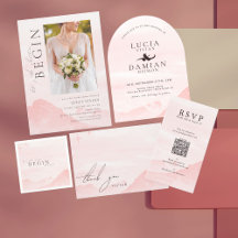 Dreamy Watercolor Outdoor Mountain Wedding