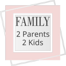 Family with 2 Parents 2 Kids