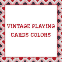 Vintage Playing Cards Colors