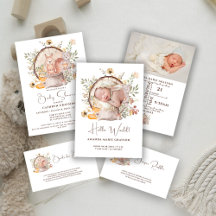 Woodland Forest Animal Friends Baby Shower