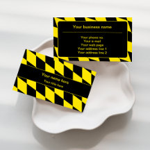 Black and Yellow Bavaria Business Card Collection