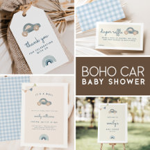 Boho Car Baby Shower