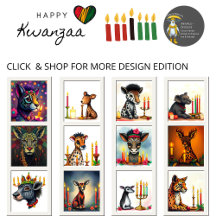 Vibrant Kwanzaa Wild Animals in Disguise 