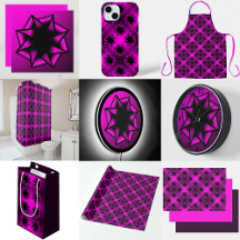 Hot Pink Gradient Star Bow