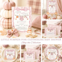 Little Pumpkin Baby Clothes Pink Girl Baby Shower