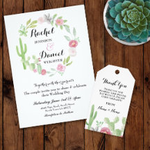 Watercolor Cactus Floral