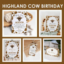 Highland Cow Birthday