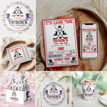  It’s Game Time Hockey 1st Birthday Party