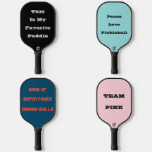 Pickleball Paddles With Solid Color Designs 