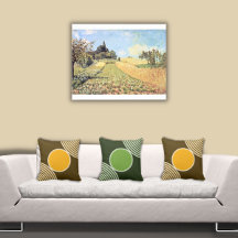 Alfred Sisley Art Meets Gren & Yellow Pillows