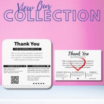 Emissary's Customer Thank You Small Business Cards