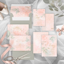 Soft Blush Roses Wedding