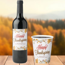 Happy Thanksgiving Custom Business Cards & Decor