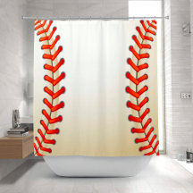 Shower Curtains: Baseball Shower Curtains