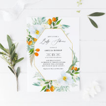 Watercolor Orchids and Kumquats