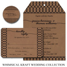 The Modern Whimsical Kraft Wedding Collection