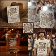 He's Tying the Knot Cowboy Western Bachelor Party 