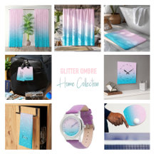 Pink and turquoise glitter ombre background