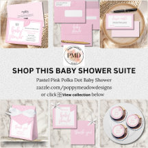 Pastel Pink Polka Dot Baby Shower