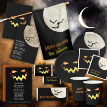 Spooky Glowing Pumpkin Halloween Party